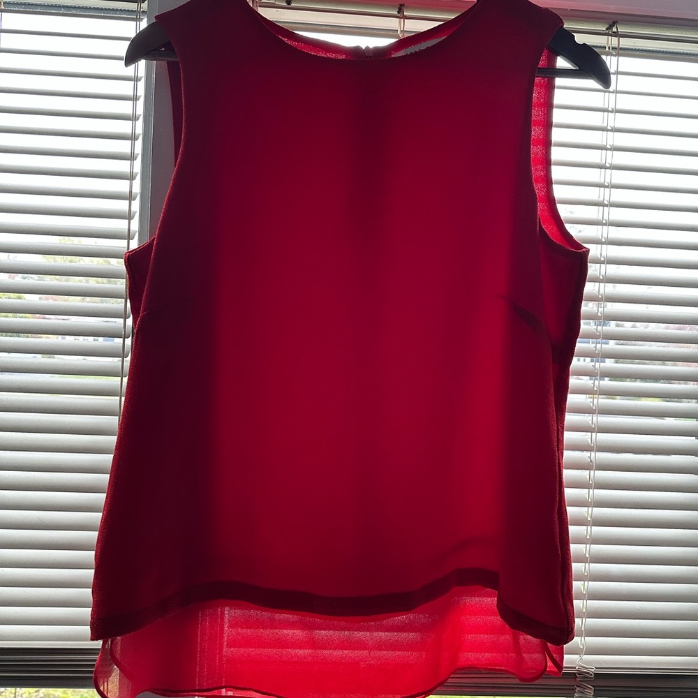 Red Sleeveless Top